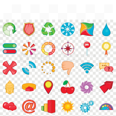 卡通風(fēng)格電腦動(dòng)畫(huà)設(shè)計(jì)中計(jì)算機(jī)圖表圖標(biāo)集的應(yīng)用