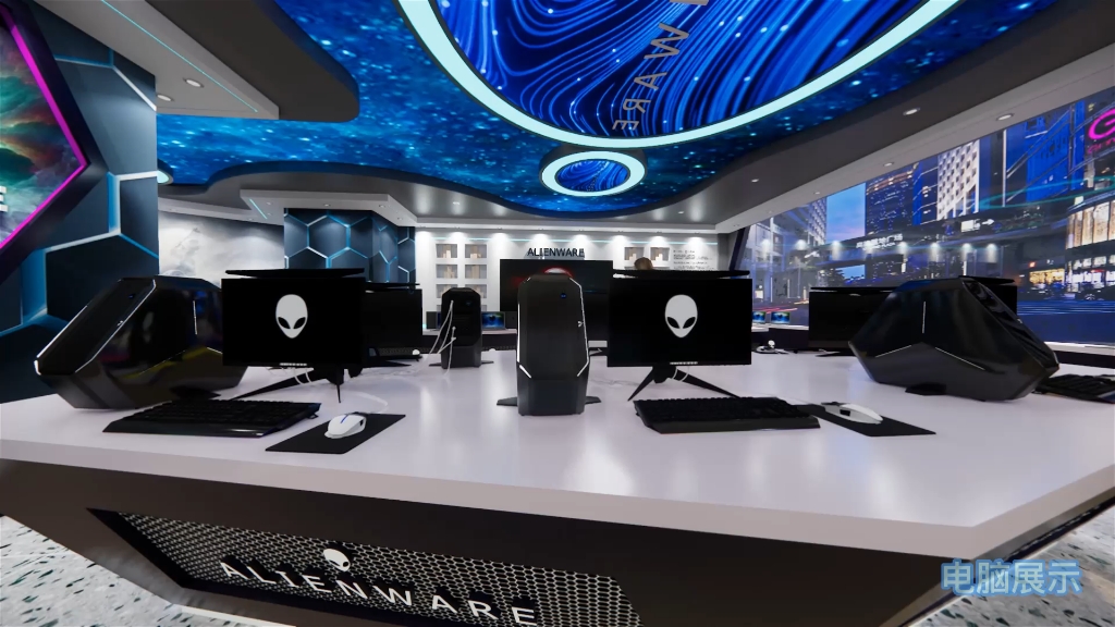 未來競技場 Alienware專賣店空間漫游動畫設(shè)計解析